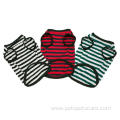 Fashionable striped cotton summer dog tshirt clothes